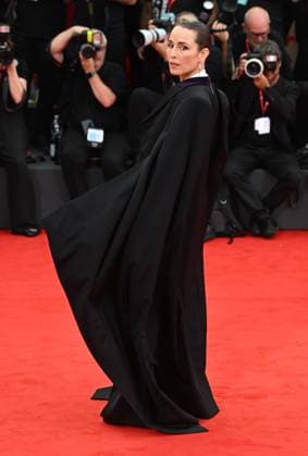 Swedish actress Noomi Rapace attends the premiere of Bugonia at the 82nd Venice Film Festival in Venice, Italy on Thursday, August 28, 2025.  VEN20250828171 RUNExHELLESTAD