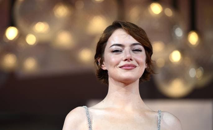 August 28, 2025, Venice, ITALY: US actor cast member Emma Stone arrives for the premiere of Bugonia during the 82nd Venice Film Festival in Venice, Italy, 28 August 2025. The movie is presented in official competition Venezia 82™ at the festival running from 27 August to 06 September 2025. ANSA ETTORE FERRARI. Venice ITALY  - ZUMAa110 20250828_zaf_a110_028 Copyright: xEttorexFerrarix