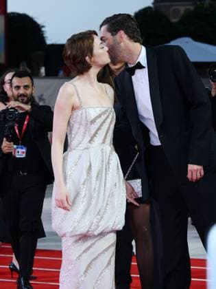 Venice, 82nd Venice International Film Festival 2025 - Evening 2 - Red Carpet for the film Bugonia Pictured: Emma Stone, Dave McCary  Copyright: xAlbertoxTerenghi PoolxPhotoxEventsx06x xipa-agency.netx xPoolxPhotoxEventsx06x IPA_Agency_IPA63496038