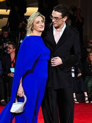 Venice, 82nd Venice International Film Festival 2025 - Evening 2 - Red Carpet for the film Jay Kelly - Pictured: Giovanna Machi and Michele Bravi  Copyright: xManuelexMangiarottix xipa-agency.netx xPoolxPhotoxEventsx06x IPA_Agency_IPA63497085
