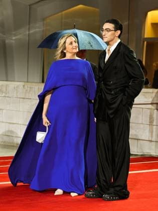 Venice, 82nd Venice International Film Festival 2025 - Evening 2 - Red Carpet for the film Jay Kelly - Pictured: Giovanna Machi and Michele Bravi  Copyright: xManuelexMangiarottix xipa-agency.netx xPoolxPhotoxEventsx06x IPA_Agency_IPA63497103