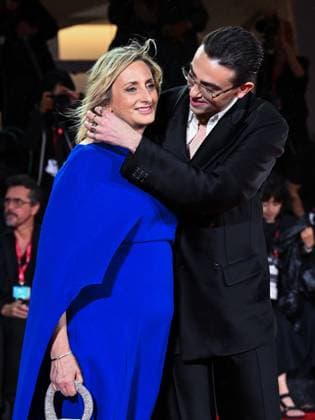 Venice, 82nd Venice International Film Festival 2025 - Evening 2 - Red Carpet for the film Jay Kelly - Pictured: Giovanna Machi and Michele Bravi  Copyright: xManuelexMangiarottix xipa-agency.netx xPoolxPhotoxEventsx06x IPA_Agency_IPA63497110