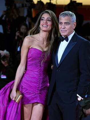 Venice, 82nd Venice International Film Festival 2025 - Evening 2 - Red Carpet for the film Jay Kelly - Pictured: George and Amal Clooney  Copyright: xManuelexMangiarottix xipa-agency.netx xPoolxPhotoxEventsx06x IPA_Agency_IPA63498543