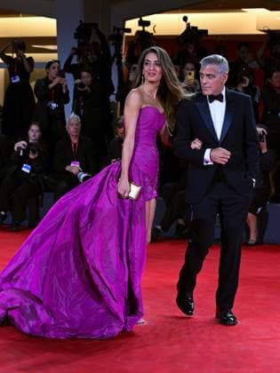 Venice, 82nd Venice International Film Festival 2025 - Evening 2 - Red Carpet for the film Jay Kelly - Pictured: George and Amal Clooney  Copyright: xManuelexMangiarottix xipa-agency.netx xPoolxPhotoxEventsx06x IPA_Agency_IPA63498553