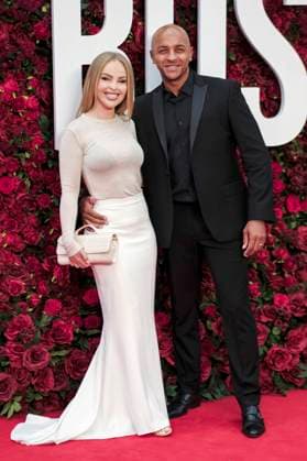 Katie Piper mit Ehemann Richard James Sutton bei der Premiere des Kinofilms The Roses Die Rosenschlacht im Odeon Luxe Leicester Square. London, 28.08.2025