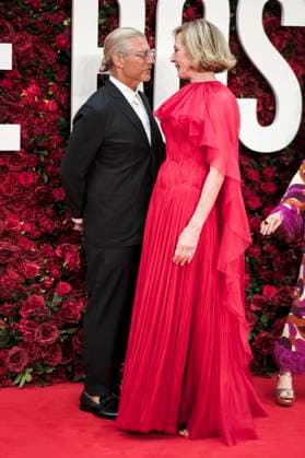Allison Janney mit Gast bei der Premiere des Kinofilms The Roses Die Rosenschlacht im Odeon Luxe Leicester Square. London, 28.08.2025