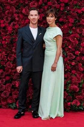 Benedict Cumberbatch mit Ehefrau Sophie Hunter bei der Premiere des Kinofilms The Roses Die Rosenschlacht im Odeon Luxe Leicester Square. London, 28.08.2025
