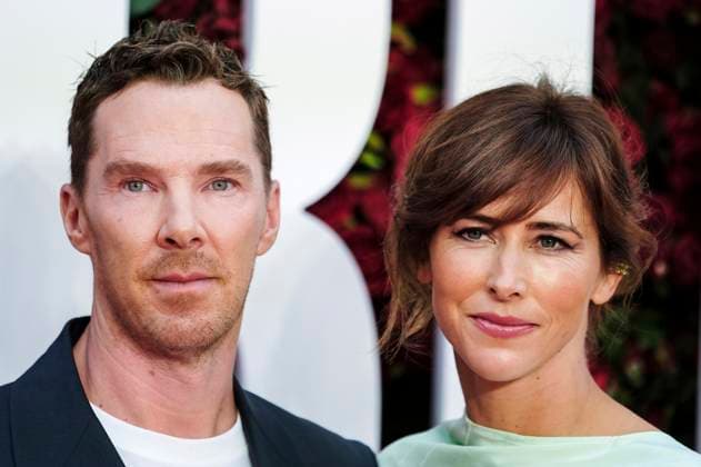 Benedict Cumberbatch mit Ehefrau Sophie Hunter bei der Premiere des Kinofilms The Roses Die Rosenschlacht im Odeon Luxe Leicester Square. London, 28.08.2025