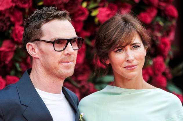 Benedict Cumberbatch mit Ehefrau Sophie Hunter bei der Premiere des Kinofilms The Roses Die Rosenschlacht im Odeon Luxe Leicester Square. London, 28.08.2025
