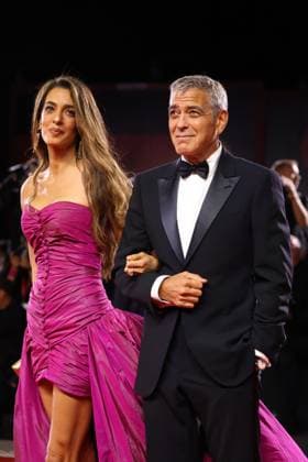 Jay Kelly Red Carpet - The 82nd Venice International Film Festival VENICE, ITALY - AUGUST 28: George Clooney and Amal Clooney attend the Jay Kelly red carpet during the 82nd Venice International Film Festival on August 28, 2025 in Venice, Italy. CAP GOL GOL Venice Italy Copyright: xRickxGold CapitalxPicturesx