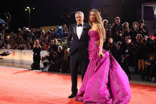 Jay Kelly Red Carpet - The 82nd Venice International Film Festival VENICE, ITALY - AUGUST 28: George Clooney and Amal Clooney attend the Jay Kelly red carpet during the 82nd Venice International Film Festival on August 28, 2025 in Venice, Italy. CAP GOL GOL Venice Italy Copyright: xRickxGold CapitalxPicturesx
