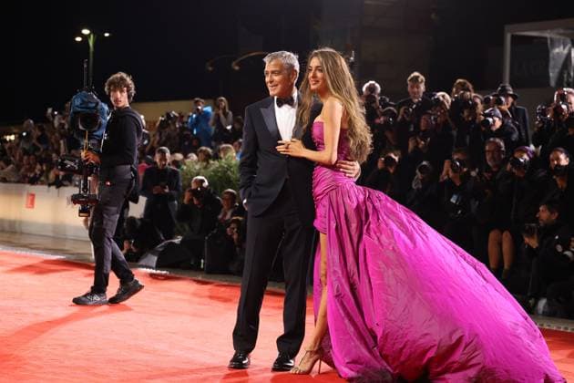 Jay Kelly Red Carpet - The 82nd Venice International Film Festival VENICE, ITALY - AUGUST 28: George Clooney and Amal Clooney attend the Jay Kelly red carpet during the 82nd Venice International Film Festival on August 28, 2025 in Venice, Italy. CAP GOL GOL Venice Italy Copyright: xRickxGold CapitalxPicturesx