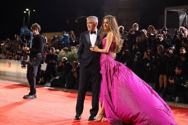 Jay Kelly Red Carpet - The 82nd Venice International Film Festival VENICE, ITALY - AUGUST 28: George Clooney and Amal Clooney attend the Jay Kelly red carpet during the 82nd Venice International Film Festival on August 28, 2025 in Venice, Italy. CAP GOL GOL Venice Italy Copyright: xRickxGold CapitalxPicturesx