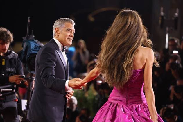 Jay Kelly Red Carpet - The 82nd Venice International Film Festival VENICE, ITALY - AUGUST 28: George Clooney and Amal Clooney attend the Jay Kelly red carpet during the 82nd Venice International Film Festival on August 28, 2025 in Venice, Italy. CAP GOL GOL Venice Italy Copyright: xRickxGold CapitalxPicturesx