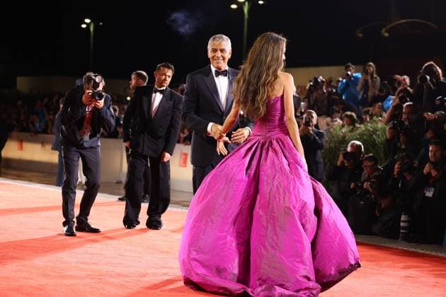 Jay Kelly Red Carpet - The 82nd Venice International Film Festival VENICE, ITALY - AUGUST 28: George Clooney and Amal Clooney attend the Jay Kelly red carpet during the 82nd Venice International Film Festival on August 28, 2025 in Venice, Italy. CAP GOL GOL Venice Italy Copyright: xRickxGold CapitalxPicturesx