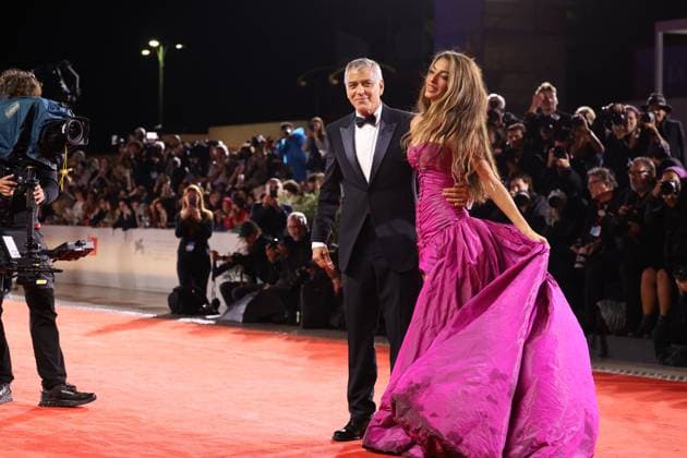 Jay Kelly Red Carpet - The 82nd Venice International Film Festival VENICE, ITALY - AUGUST 28: George Clooney and Amal Clooney attend the Jay Kelly red carpet during the 82nd Venice International Film Festival on August 28, 2025 in Venice, Italy. CAP GOL GOL Venice Italy Copyright: xRickxGold CapitalxPicturesx