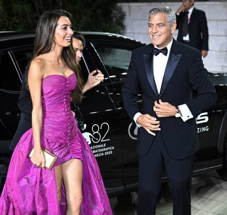 Celebrities attend the red carpet film Jay Kelly on day 2 of the 82nd Venice International Film Festival Featuring: George Clooney and Amal Clooney Where: Venice , Italy When: 28 Aug 2025 Credit: Cover Images EDITORIAL USE ONLY. NOT FOR USE BY NEWSPAPERS BASED IN THE UK. Copyright: xx coverimg55021781