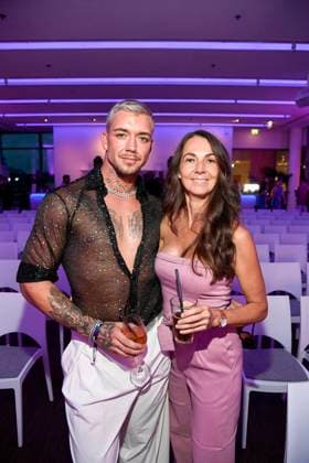 Lucas Schwarze und Julia Birnbaum beim Premieren Event zum Start vom Realityformat The Power (ab 1.September 2025 bei ProSieben und auf Joyn) am 28.08.2025 in Berlin The Power Premieren-Event vom neuen Pro7 & Joyn Realityformat in Berlin