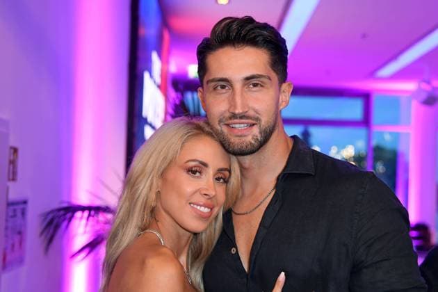 Lorik Bunjaku mit Freundin Denise Hersing beim Premieren-Event von THE POWER by Joyn auf dem Alice Rooftop & Garden in Berlin am 28.08.2025