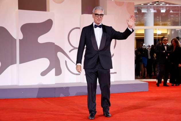 Federico Mollicone bei der Premiere des Kinofilms Jay Kelly auf der Biennale di Venezia 2025 82. Internationale Filmfestspiele von Venedig im Palazzo del Cinema. Venedig, 28.08.2025