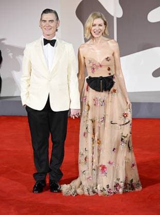 American actor Billy Crudup and British actress Naomi Watts attend the premiere of Jay Kelly at the 82nd Venice Film Festival in Venice, Italy on Thursday, August 28, 2025.  VEN20250828187 RUNExHELLESTAD