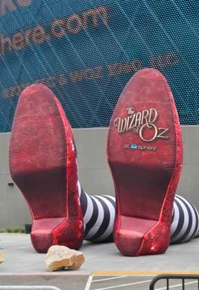 LAS VEGAS, NV - AUGUST 28: Sphere Exterior at the world premiere of The Wizard of Oz at Sphere in Las Vegas, Nevada on August 28, 2025. Copyright: xDeexCeexCarterx