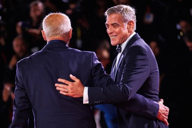 Red carpet of the film Jay Kelly at the 82nd Venice Film Festival in Venice - 28 Aug 2025 George Clooney attends the red carpet of the film Jay Kelly at the Palazzo del Cinema during the 82nd Venice Film Festival. Venice Italy Copyright: xMarcoxBaradax xSOPAxImagesx MBARADA_0025