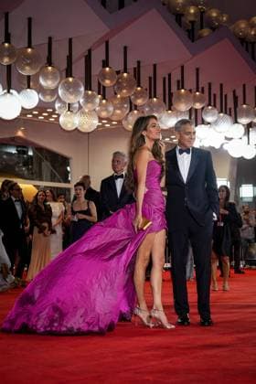 Jay Kelly red carpet during the 82nd Venice International Film Festival in Venice, Italy on 28 August 2025. Amal Clooney and George Clooney attend the Jay Kelly red carpet during the 82nd Venice International Film Festival in Venice, Italy on 28 August 2025., Credit:Stefano Costantino TTL Avalon Italy, Venice  Copyright: xStefanoxCostantinoxTTLx xAvalonx 1032159370