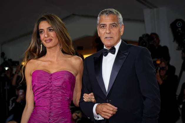 Jay Kelly red carpet during the 82nd Venice International Film Festival in Venice, Italy on 28 August 2025. Amal Clooney and George Clooney attend the Jay Kelly red carpet during the 82nd Venice International Film Festival in Venice, Italy on 28 August 2025., Credit:Stefano Costantino TTL Avalon Italy, Venice  Copyright: xStefanoxCostantinoxTTLx xAvalonx 1032159504