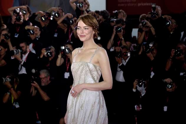 Emma Stone attends the Bugonia red carpet during the 82nd Venice International Film Festival on Thursday, August 28, 2025 in Venice, Italy.  VEN20250828232 RoccoxSpaziani