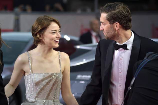 Emma Stone and Dave McCary attend the Bugonia red carpet during the 82nd Venice International Film Festival on Thursday, August 28, 2025 in Venice, Italy.  VEN20250828204 RoccoxSpaziani