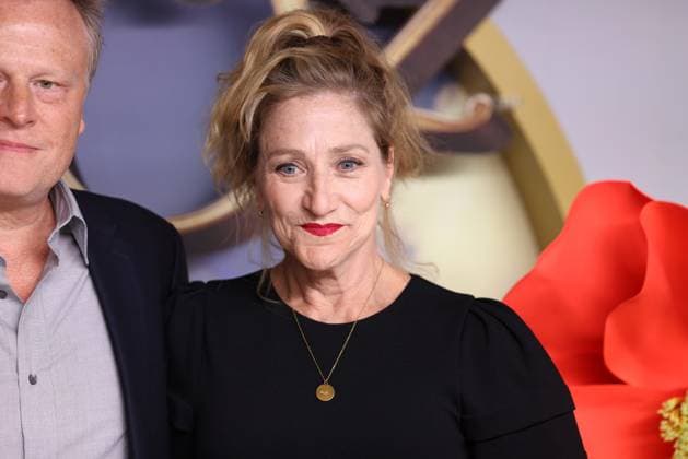 August 28, 2025, Las Vegas, Nevada, USA: EDIE FALCO on the yellow carpet for the world premiere of the Wizard of Oz at Sphere in Las Vegas, Nevada. Las Vegas USA - ZUMAg247 20250828_znp_g247_028 Copyright: xGagexSkidmorex