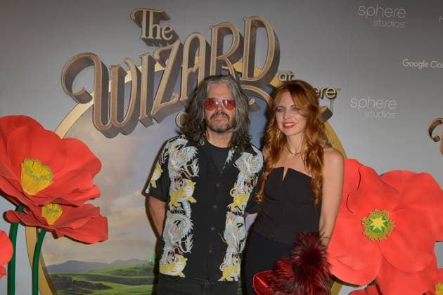 LAS VEGAS, NV - AUGUST 28: Adam Jones and Korin Faught at the world premiere of The Wizard of Oz at Sphere in Las Vegas, Nevada on August 28, 2025. Copyright: xDeexCeexCarterx