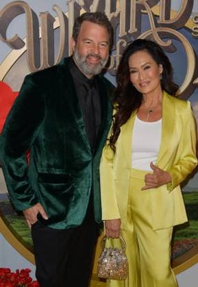 LAS VEGAS, NV - AUGUST 28: Paul Debevec and Tia Carrere at the world premiere of The Wizard of Oz at Sphere in Las Vegas, Nevada on August 28, 2025. Copyright: xDeexCeexCarterx