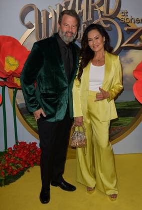 LAS VEGAS, NV - AUGUST 28: Paul Debevec and Tia Carrere at the world premiere of The Wizard of Oz at Sphere in Las Vegas, Nevada on August 28, 2025. Copyright: xDeexCeexCarterx