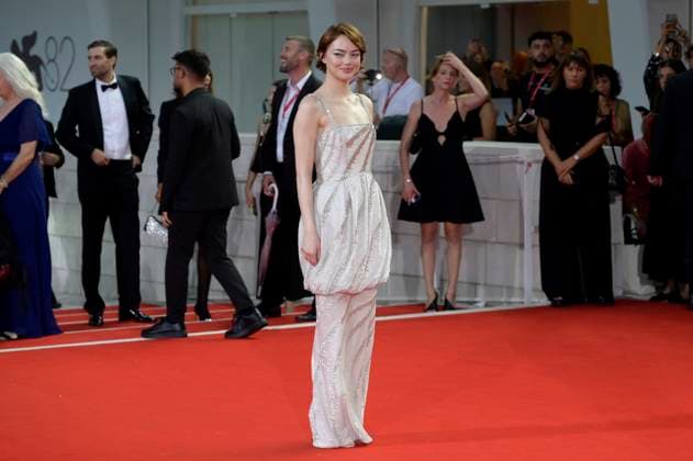 Emma Stone bei der Premiere des Kinofilms Bugonia auf der Biennale di Venezia 2025 82. Internationale Filmfestspiele von Venedig im Palazzo del Cinema. Venedig, 28.08.2025