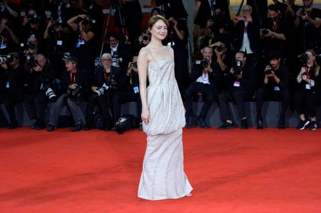 Emma Stone bei der Premiere des Kinofilms Bugonia auf der Biennale di Venezia 2025 82. Internationale Filmfestspiele von Venedig im Palazzo del Cinema. Venedig, 28.08.2025
