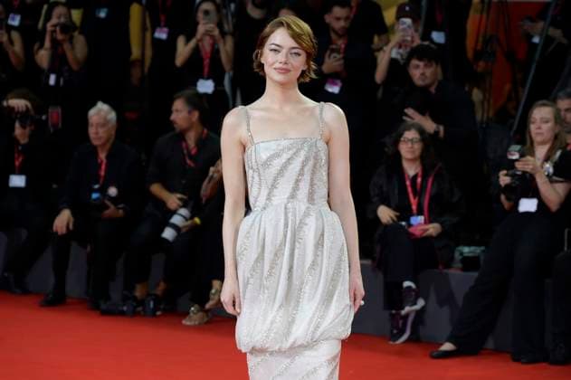 Emma Stone bei der Premiere des Kinofilms Bugonia auf der Biennale di Venezia 2025 82. Internationale Filmfestspiele von Venedig im Palazzo del Cinema. Venedig, 28.08.2025