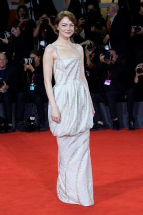 Emma Stone bei der Premiere des Kinofilms Bugonia auf der Biennale di Venezia 2025 82. Internationale Filmfestspiele von Venedig im Palazzo del Cinema. Venedig, 28.08.2025