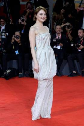 Emma Stone bei der Premiere des Kinofilms Bugonia auf der Biennale di Venezia 2025 82. Internationale Filmfestspiele von Venedig im Palazzo del Cinema. Venedig, 28.08.2025