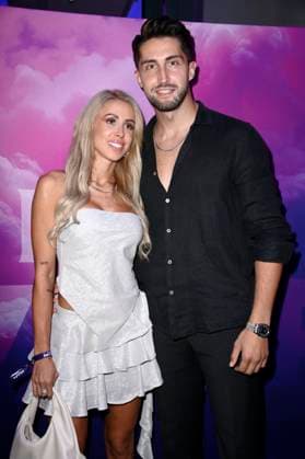 Denise Hersing und Lorik Bunjaku bei der Premiere der Reality-Show The Power im Alice Rooftop & Garden. Berlin, 28.08.2025