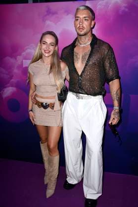 Emma Fernlund und Lucas Schwarze bei der Premiere der Reality-Show The Power im Alice Rooftop & Garden. Berlin, 28.08.2025