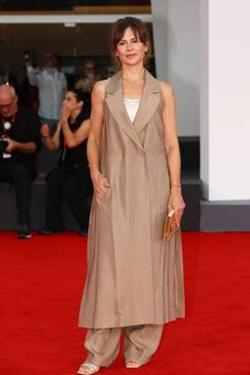 August 29, 2025, Venice, Veneto, Italy: MAURA DELPERO on the red carpet for the A Pied d Oeuvre Premiere screening at the 82nd Venice Film Festival at the Venice Lido, Italy. Venice Italy - ZUMAc179 20250829_zep_c179_102 Copyright: xMickaelxChavetx