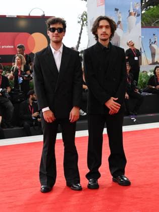 Venice, 82nd Venice International Film Festival 2025 - evening 3 - red carpet of the film A Pied D Oeuvre In the photo Ludovic Boukherma, Zoran Boukherma  Copyright: xAlbertoxTerenghix xipa-agency.netx xPoolxPhotoxEventsx06x IPA_Agency_IPA63580849
