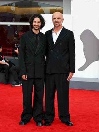 Venice, 82nd Venice International Film Festival 2025 - evening 3 - red carpet for the film A Pied D Oeuvre - Pictured: Sayyid El Alami, Julien Colonna  Copyright: xManuelexMangiarottix xipa-agency.netx xPoolxPhotoxEventsx06x IPA_Agency_IPA63581554