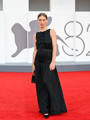 Venice, 82nd Venice International Film Festival 2025 - Evening 3 - Red Carpet for the film A Pied D Oeuvre - Pictured: Lou Lampros  Copyright: xManuelexMangiarottix xipa-agency.netx xPoolxPhotoxEventsx06x IPA_Agency_IPA63581591