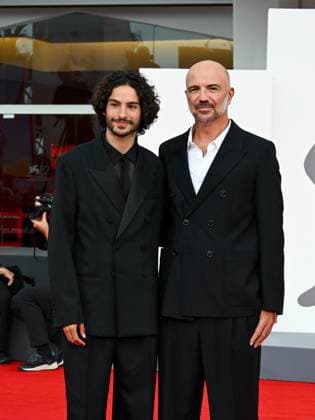 Venice, ITALY: Venice, 82nd Venice International Film Festival 2025 - evening 3 - red carpet for the film A Pied D Oeuvre - Pictured: Sayyid El Alami, Julien Colonna Venice ITALY  - ZUMAp169 20250829_zea_p169_656 Copyright: xManuelexMangiarottix