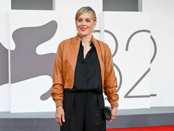 Venice, ITALY: Venice, 82nd Venice International Film Festival 2025 - Evening 3 - Red Carpet for the film A Pied D Oeuvre - Pictured: ValÃ rie Donzelli Venice ITALY  - ZUMAp169 20250829_zea_p169_657 Copyright: xManuelexMangiarottix