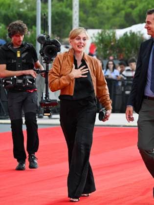 Venice, ITALY: Venice, 82nd Venice International Film Festival 2025 - evening 3 - red carpet of the film A Pied D Oeuvre - In the photo: ValÃ rie Donzelli, Venice ITALY  - ZUMAp169 20250829_zea_p169_758 Copyright: xManuelexMangiarottix