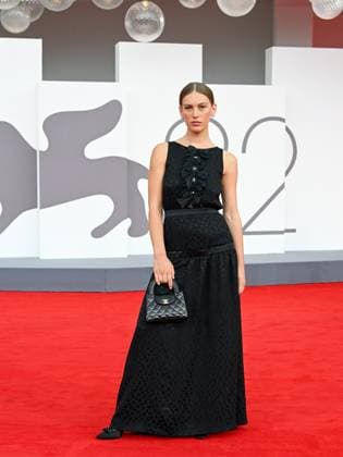 Venice, ITALY: Venice, 82nd Venice International Film Festival 2025 - Evening 3 - Red Carpet for the film A Pied D Oeuvre - Pictured: Lou Lampros Venice ITALY  - ZUMAp169 20250829_zea_p169_729 Copyright: xManuelexMangiarottix